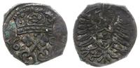 denar 1603, Poznań, pełna data 16-03 po bokach k
