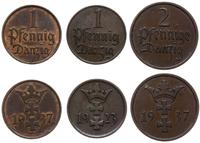 Polska, lot 2 x 1 fenig i 1 x 2 fenigi, 1923 i 1937 (2x)
