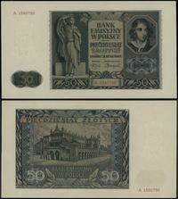 50 złotych 1.08.1941, seria A 1590790, naturalne