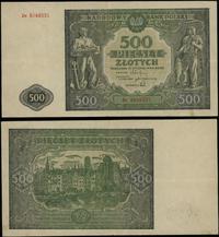 500 złotych 15.01.1946, seria Dx 3049531, dwukro