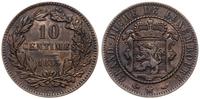 10 centimes 1855 A, Paryż, brąz, KM 23.2