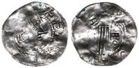 denar 1002-1024, Głowa króla w koronie w prawo /