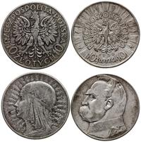 2 x 10 złotych, 10 zł 1932 Londyn, Głowa kobiety