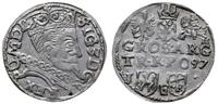 trojak  1597, Lublin, I-F, herb Lewart i monogra