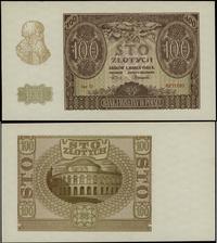100 złotych 1940, seria D, numeracja 6271091, gó