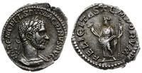 denar 217-218, Rzym, Aw: Głowa cesarza w prawo i