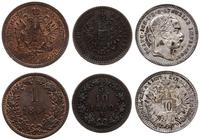 zestaw monet, Wiedeń, 10 krajcarów 1872, srebro,
