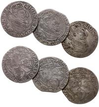 zestaw monet 6 groszowych 2 x 1624 i 1 x 1625, K