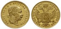 dukat 1883, Wiedeń, złoto 3.50 g, bardzo ładny, 