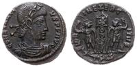 follis ok. 337-340, Siscia, Aw: Popiersie cesarz