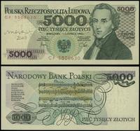 5.000 złotych 1.06.1982, seria CF 5508630, z pod