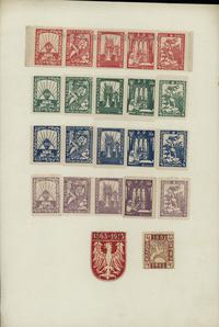 arkusz z 22 naklejkami z 1913 r. na 50. rocznicę