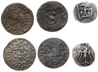 Polska, zestaw 9 różnych monet, głównie Zygmunta III Wazy