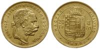 8 forintów = 20 franków 1872, Wiedeń, złoto 6.45