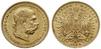 20 koron 1904, Wiedeń, złoto 6.77 g, bardzo ładn