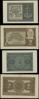 1 i 2 złote 1.08.1941, 1 zł - seria BD 0568012, 