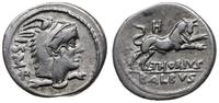 denar 105 pne, Rzym, Aw: Głowa Junony Sospity na