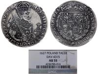talar 1627, Bydgoszcz, moneta w pudełku NGC, z o