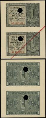 2 x 1 złoty 1.08.1941, BE 4362823 i BE 4366323, 