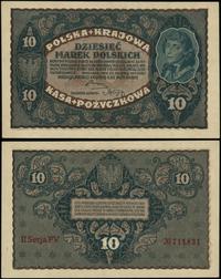 10 marek polskich 23.08.1919, seria II-FV, numer