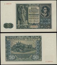 50 złotych 1.08.1941, seria D, numeracja 4969124