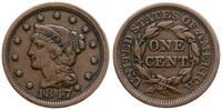 1 cent 1847, Filadelfia, typ Young Head, 7 over 