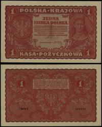 1 marka polska 23.08.1919, seria I-E 484980, pię
