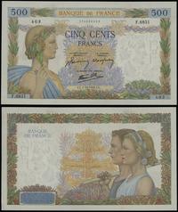 500 franków 1.10.1942, seria F.6851 403, drobne 