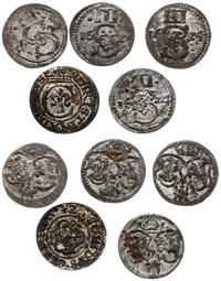 Polska, lot 5 monet: 4 x ternar i 1 x szeląg Krystyny, 1 x 1623 ?, 3 x 1624, 1642