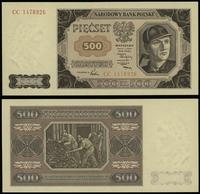 500 złotych 1.07.1948, seria CC, numeracja 14789