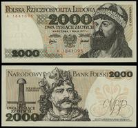 2.000 złotych 1.05.1977, seria A, numeracja 1841