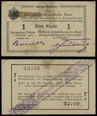 rupia 1.02.1916, seria T3, numeracja 73799, ugię