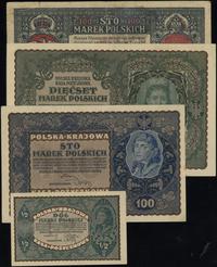 zestaw 4 banknotów, 1/2 marki polskiej 7.02.1920