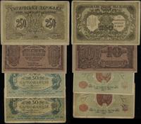 Ukraina, zestaw 4 banknotów, 1918-1919