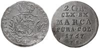 półzłotek (2 grosze) 1767 FS, Warszawa, szeroka 