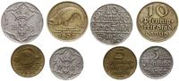 zestaw 4 monet, 2 x 5 fenigów 1923 i 1932 oraz 2