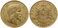 100 franków 1857 A, Paryż, złoto 32.24 g, ładne,