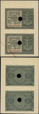 2 x 1 złoty  1.08.1941, seria BE 4348823 i BE 43