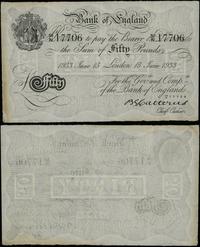 50 funtów 15.06.1933, London, seria 50N 17706, p