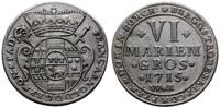 Niemcy, 6 Mariengroschen, 1715 WR