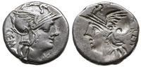 Republika Rzymska, C. Aburius Geminus lub M. Aburius M. f. Geminus; jednostronny denar, 132 pne