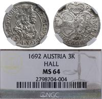 Austria, 3 krajcary, 1692