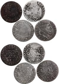 zestaw 4 x szóstak 1625, 2 x 1626, 1627, Kraków,