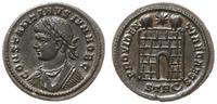 follis 326, Trewir, Aw: Popiersie cesarza w lewo