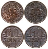 Polska, zestaw: 2 x 1 grosz, 1936