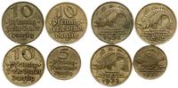 Polska, zestaw: 3 x 10 fenigów i 1 x 5 fenigów, 1932