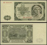 50 złotych 1.07.1948, seria EF 6334104, zaniedby