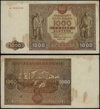 1.000 złotych 15.01.1946, seria A. 4833418, bez 