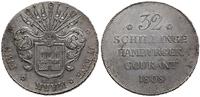 32 szylingi 1808 HSK, Hamburg, srebro 18.11 g, b