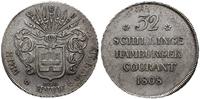 32 szylingi 1808 HSK, Hamburg, srebro 17.98 g, b